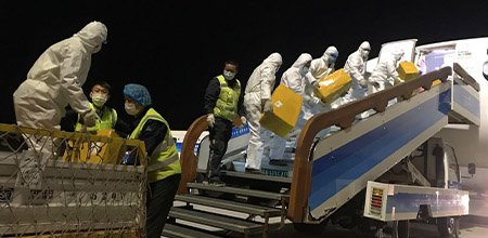 2020年在防疫物资出口中，做出突出运输贡献。